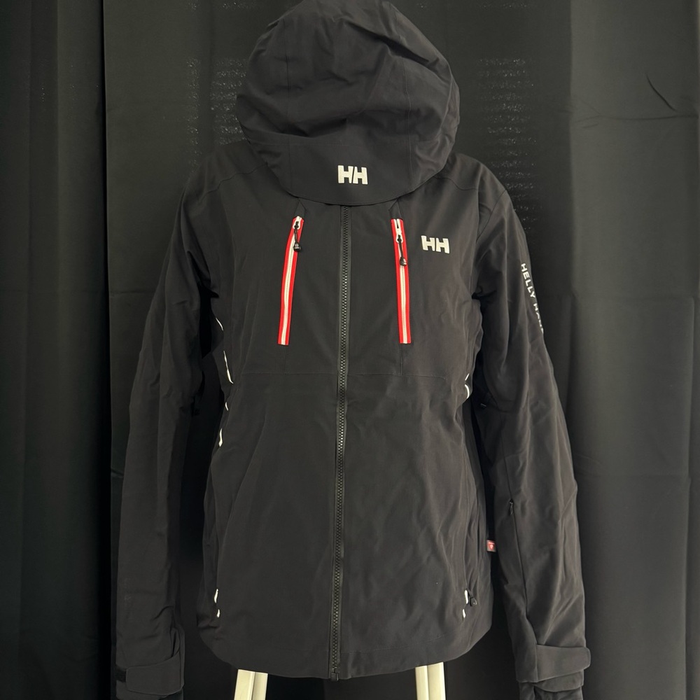 Helly Hansen Black Jacket with Red Accents